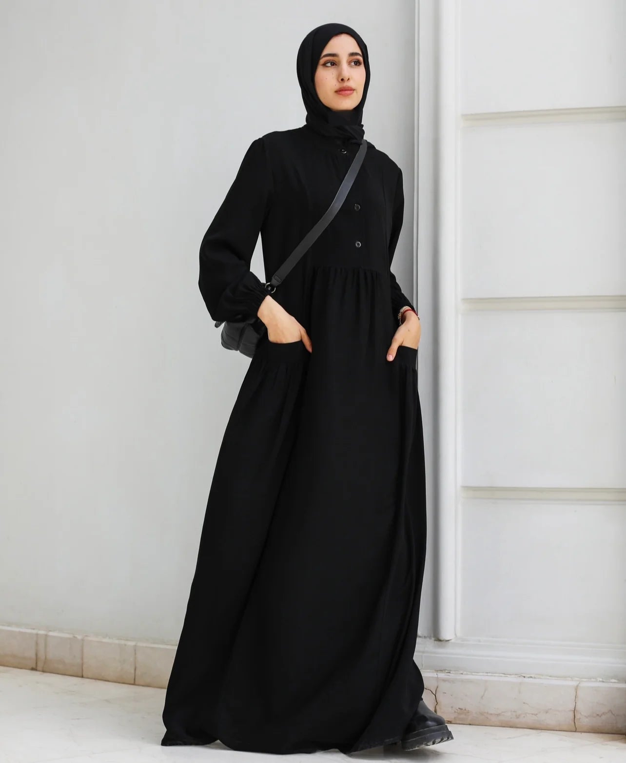 Casual basic fit abaya – Sleek Style
