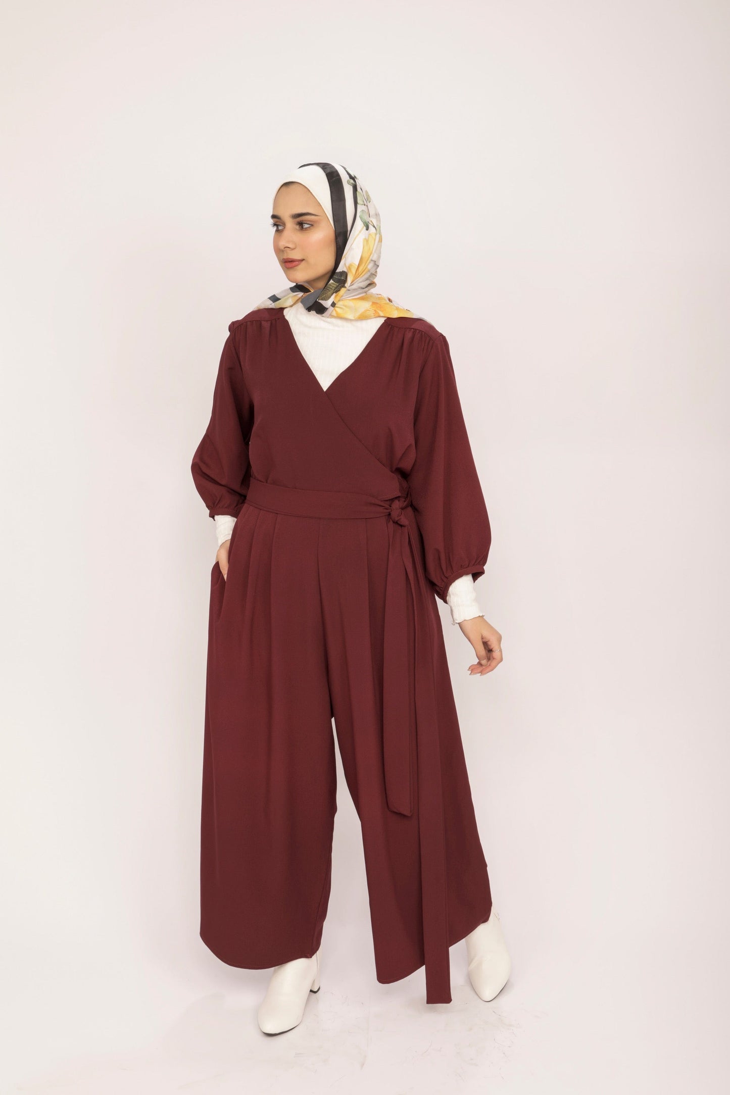 Maroon Jumpsuit