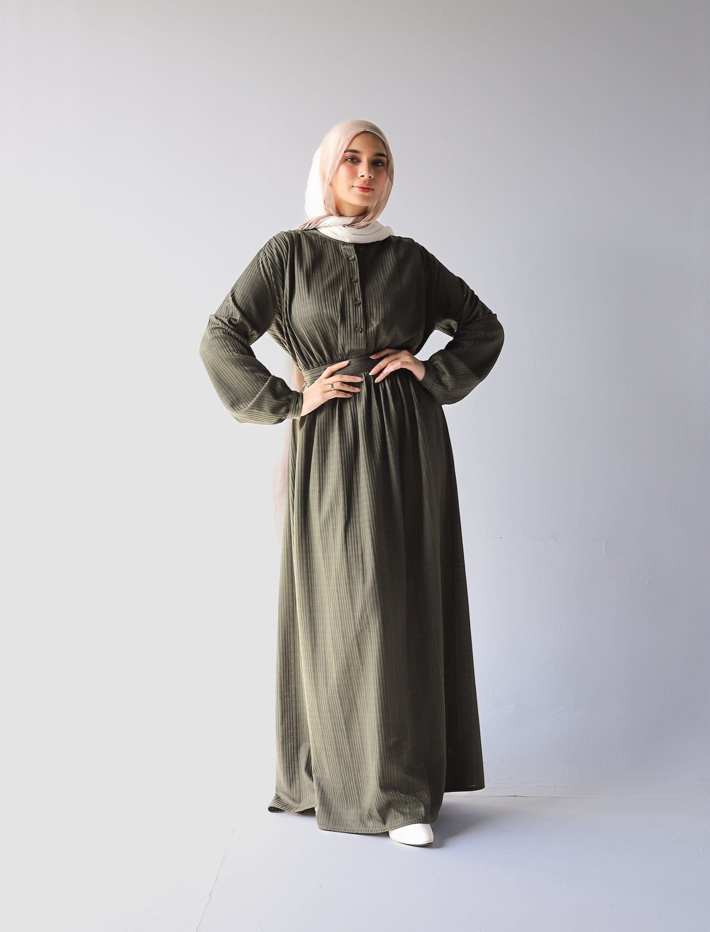 Long dress- Dark green