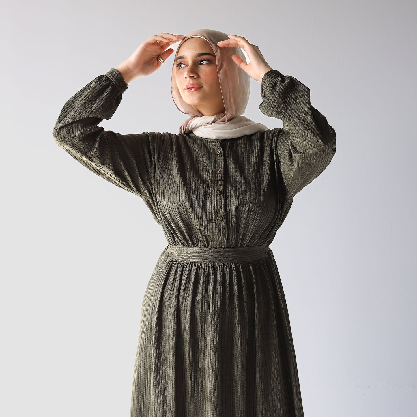 Long dress- Dark green