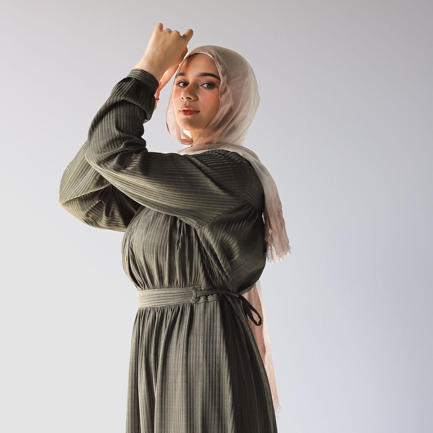 Long dress- Dark green