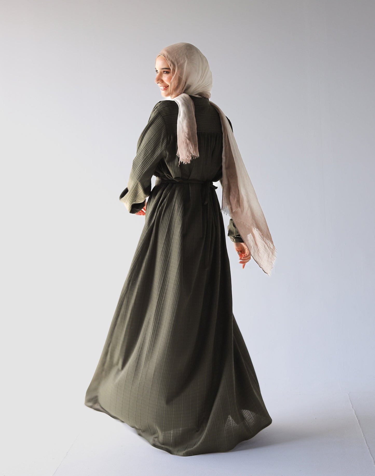 Long dress- Dark green