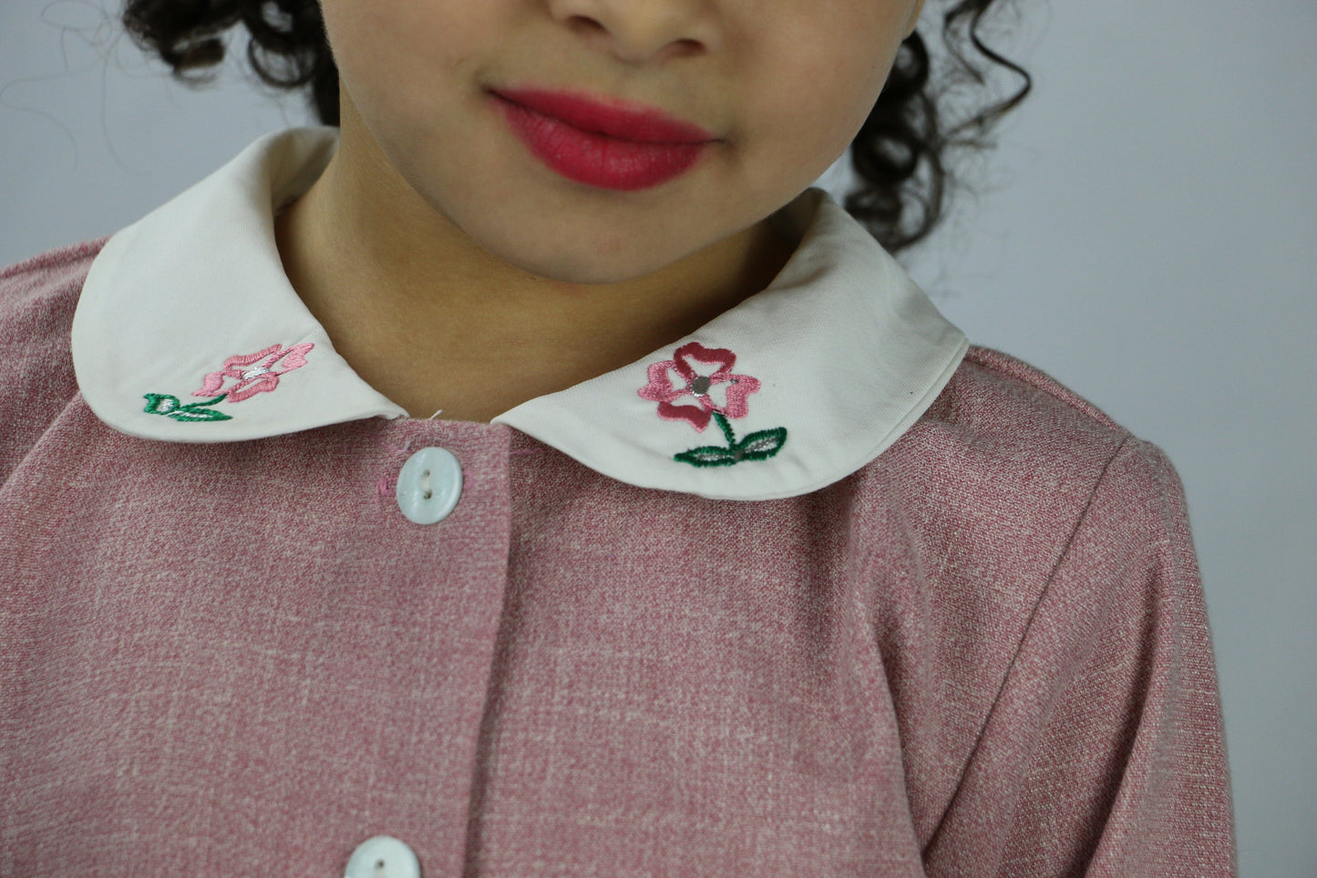 Linen Pink- Kids dress